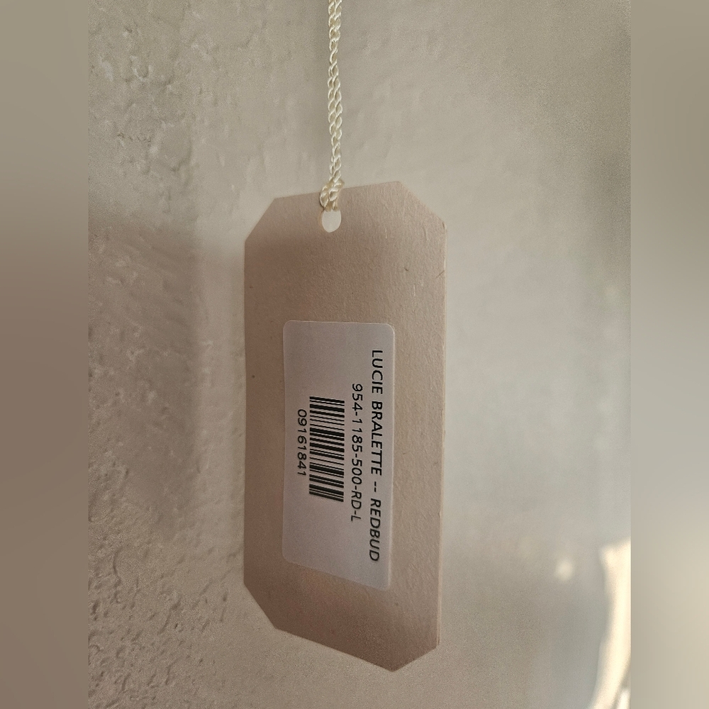 NWT Doen Lucie bralette in redbud, large - Picture 9 of 10